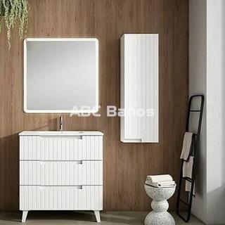 Mueble de Baño CLAIR con patas (3 cajones) con lavabo - Imagen 2